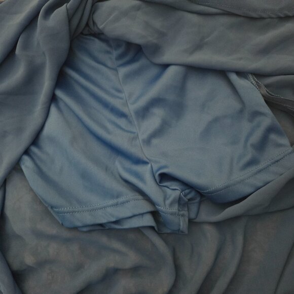 Speechless M Cobalt Blue Chiffon High-Low Maxi Skirt with Shorts Liner - Picture 2 of 4